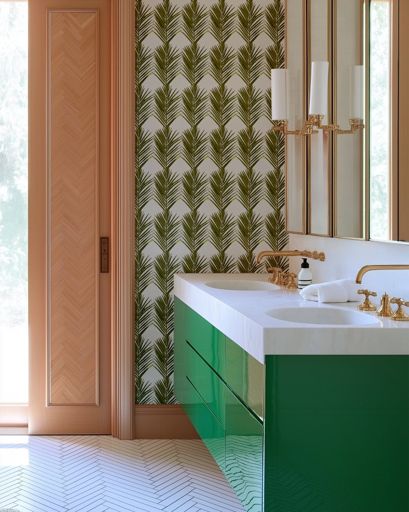 Palms Traditional Wallpaper Wallpaper Katie Kime