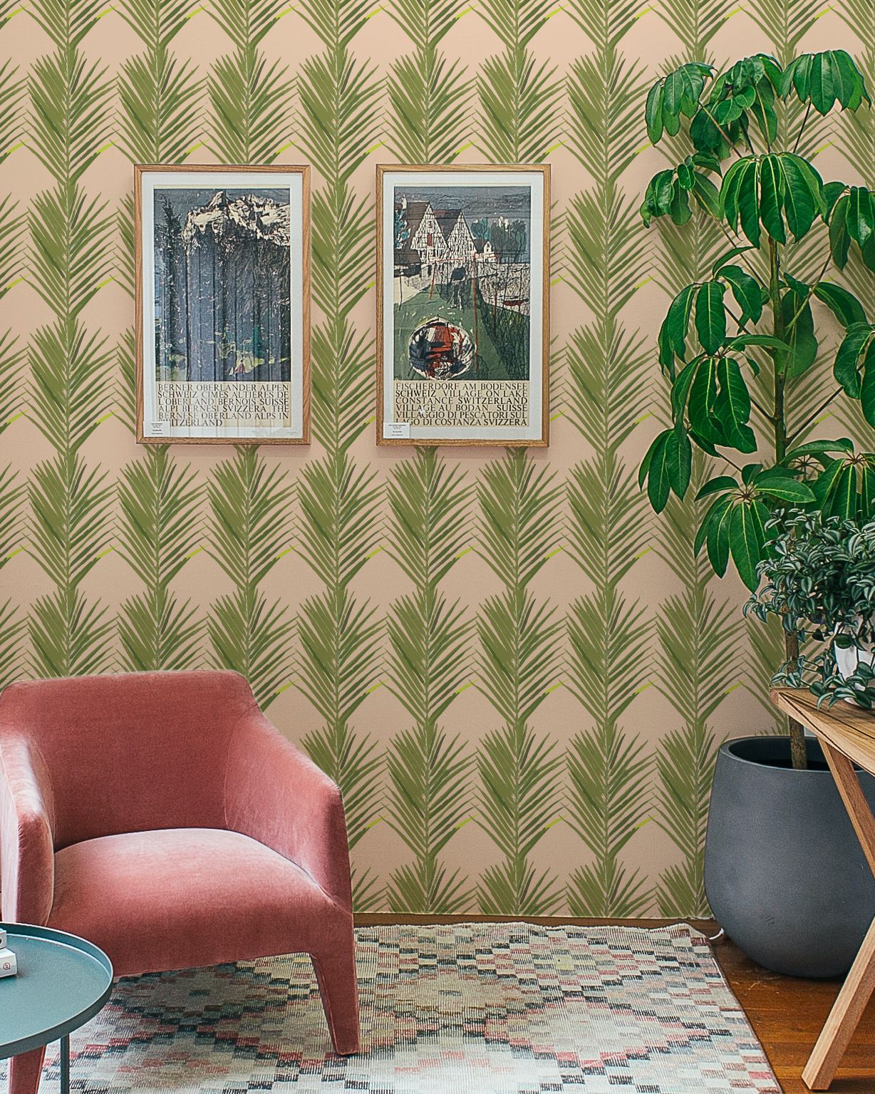 Palms Traditional Wallpaper Wallpaper Katie Kime