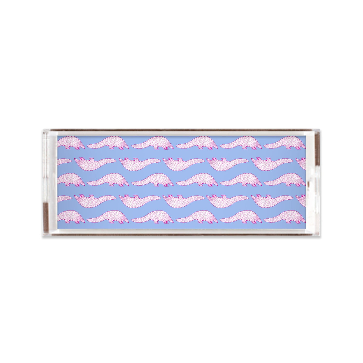 Pangolin Lucite Tray Lucite Trays Light Blue Pink / 11x4 Katie Kime
