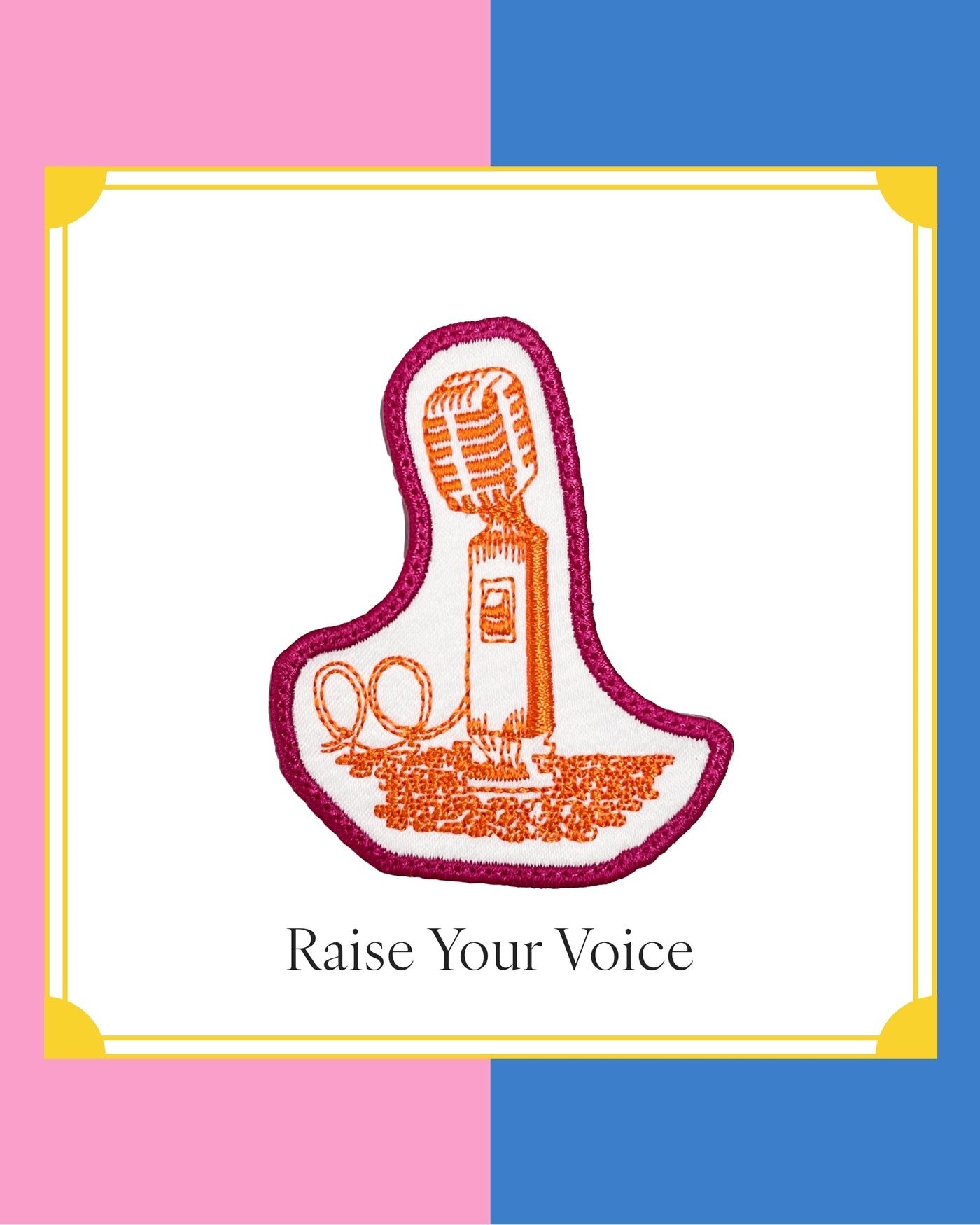 Patches Appliques & Patches Raise Your Voice Katie Kime