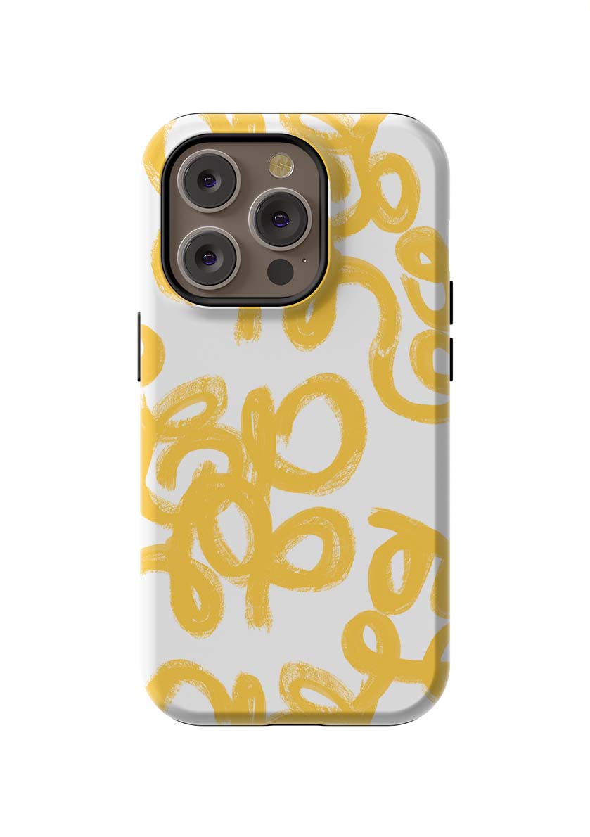 Penelope iPhone Case Phone Case Yellow / iPhone 14 Pro / Tough Katie Kime