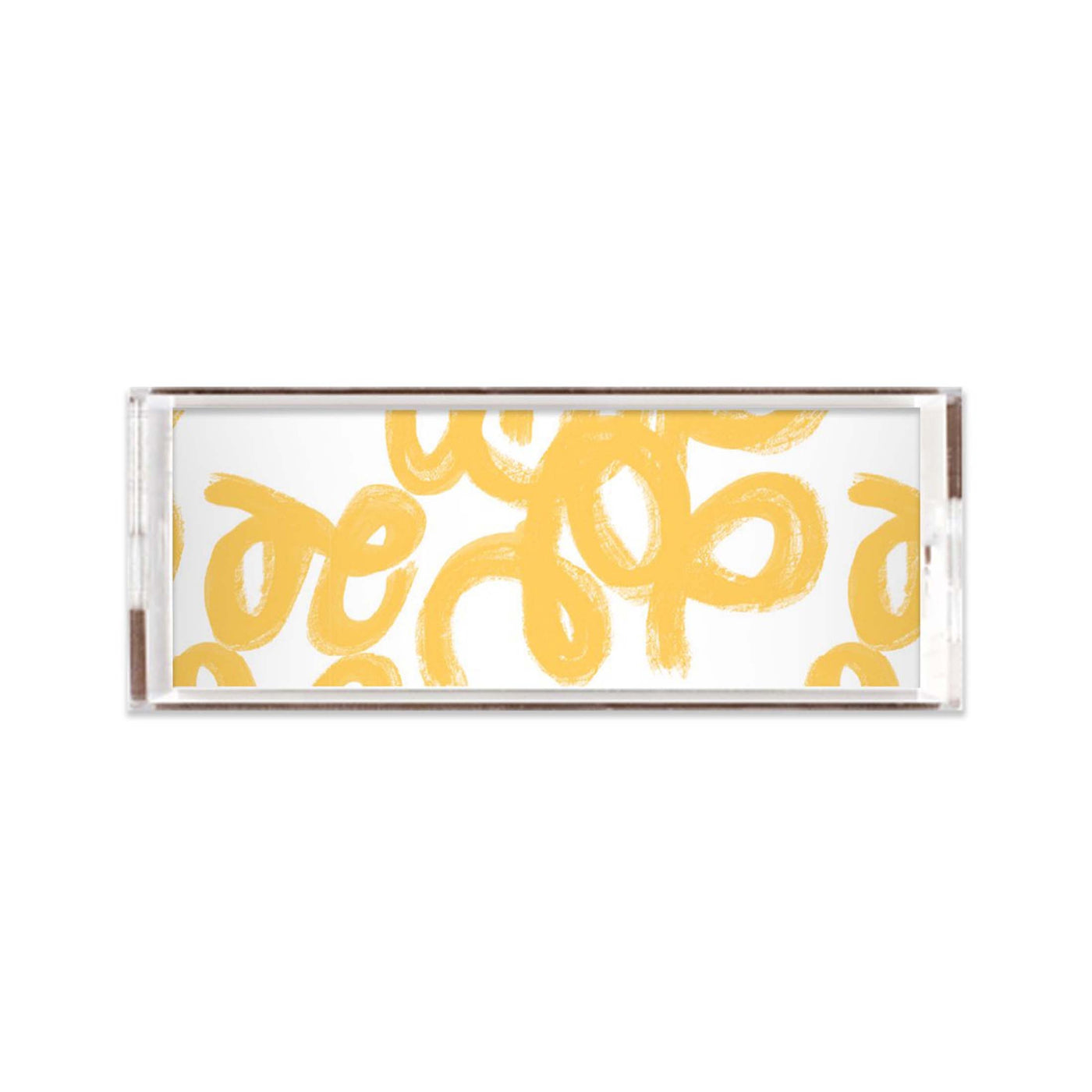 Penelope Lucite Tray Lucite Trays Yellow / 11x4 Katie Kime