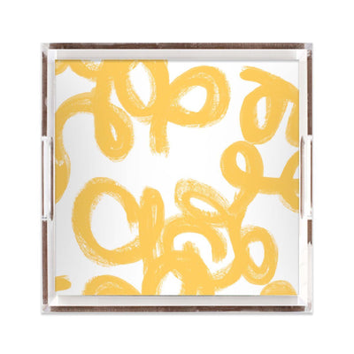 Penelope Lucite Tray Lucite Trays Yellow / 12x12 Katie Kime