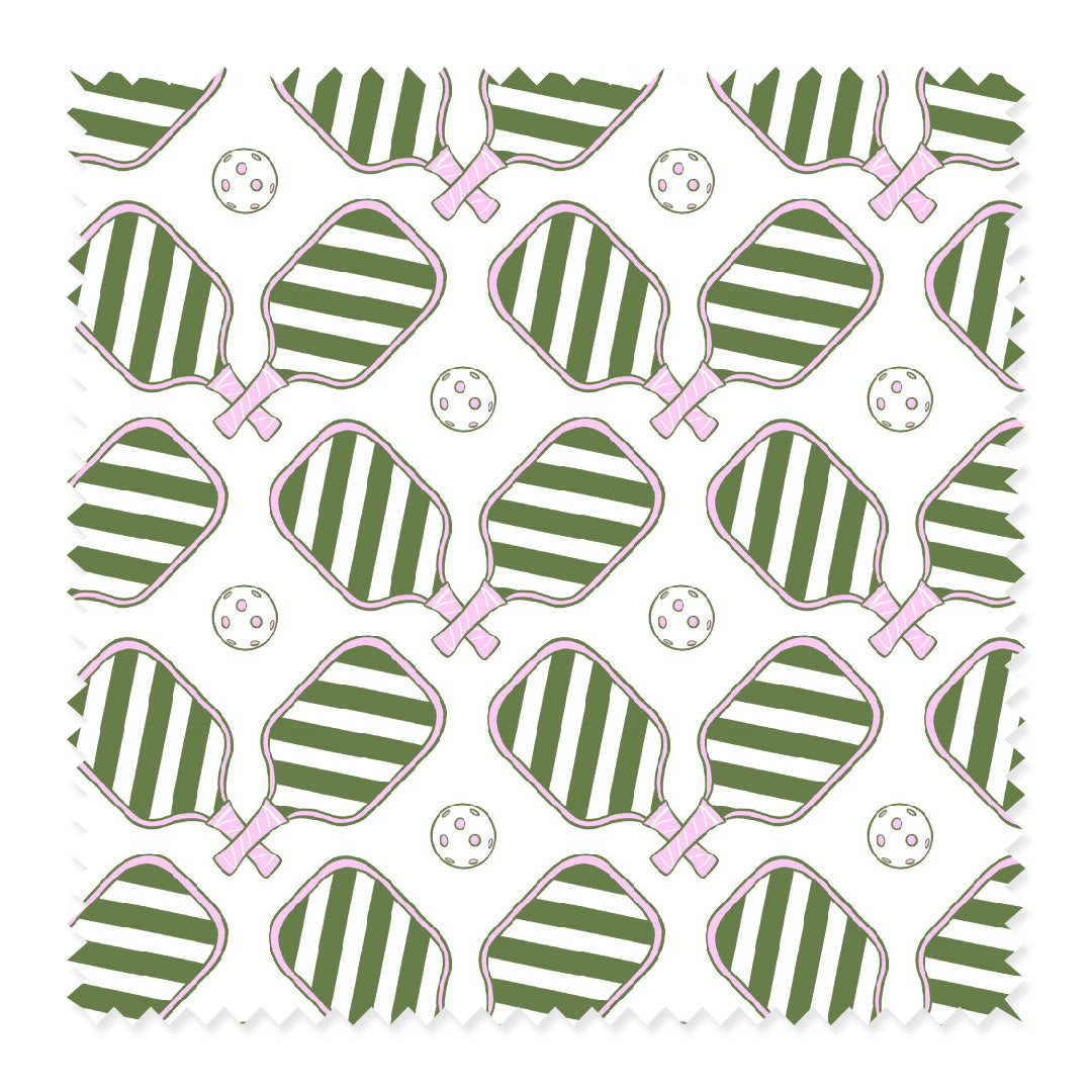 Fabric Green / Cotton / Sample Pickleball Fabric Katie Kime