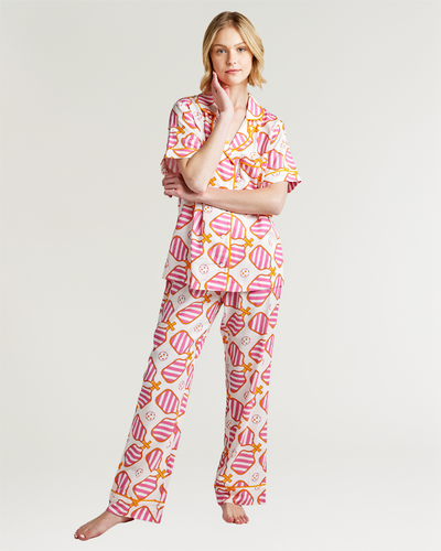 Pajama Set Pink / XS Pickleball Pajama Pants Set Katie Kime