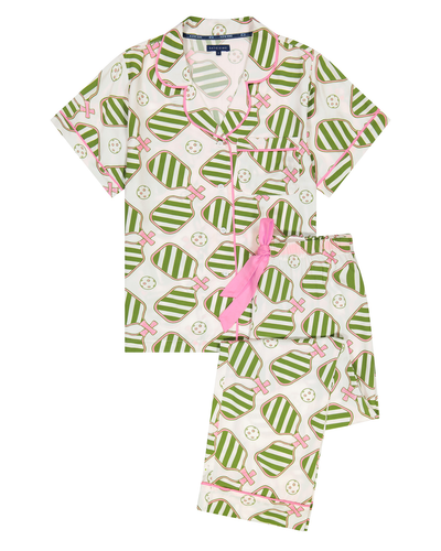 Pickleball Pajama Set Pajama Set Green / XS / Shorts Katie Kime