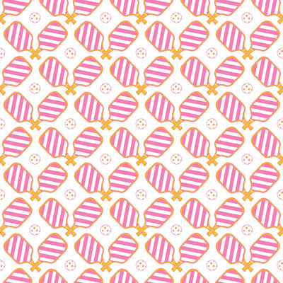 Peel & Stick Wallpaper 24"x 48" / Pink Pickleball Peel & Stick Wallpaper Katie Kime