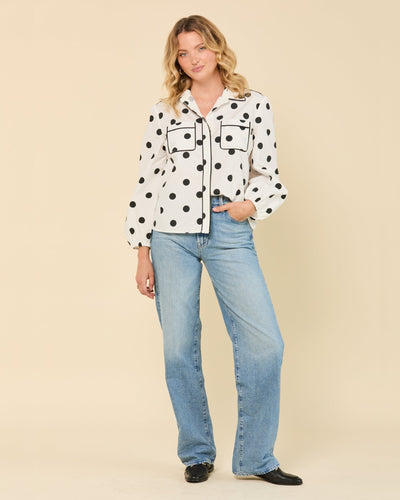 Quinn Top in Polka Dot Top Katie Kime