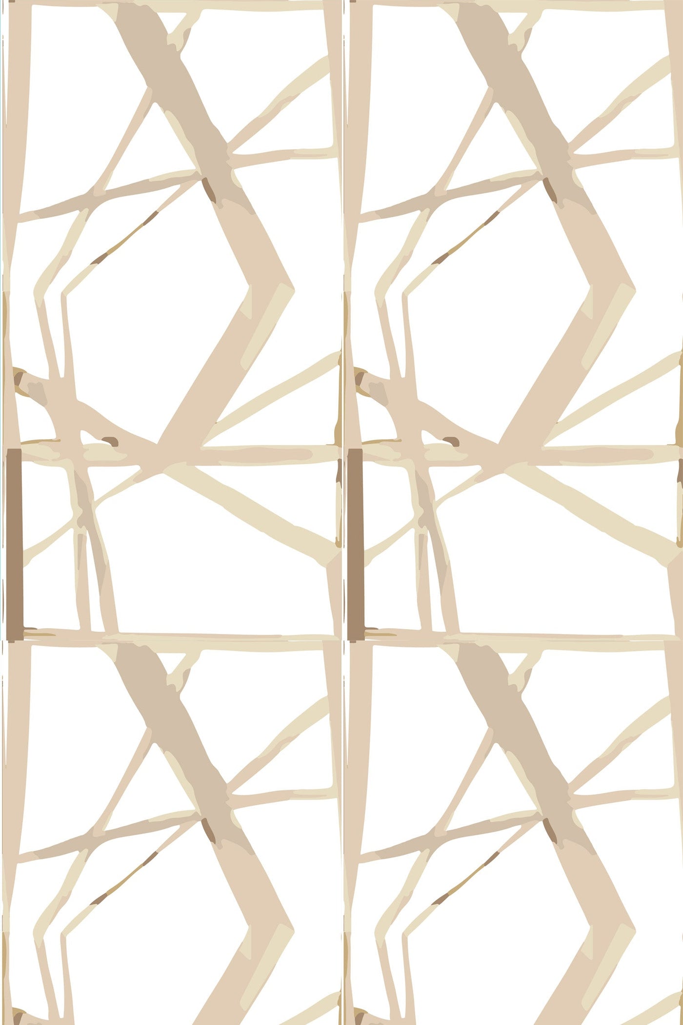 Peel & Stick Wallpaper Tan / 24" x 144" Refraction Peel & Stick Wallpaper Katie Kime