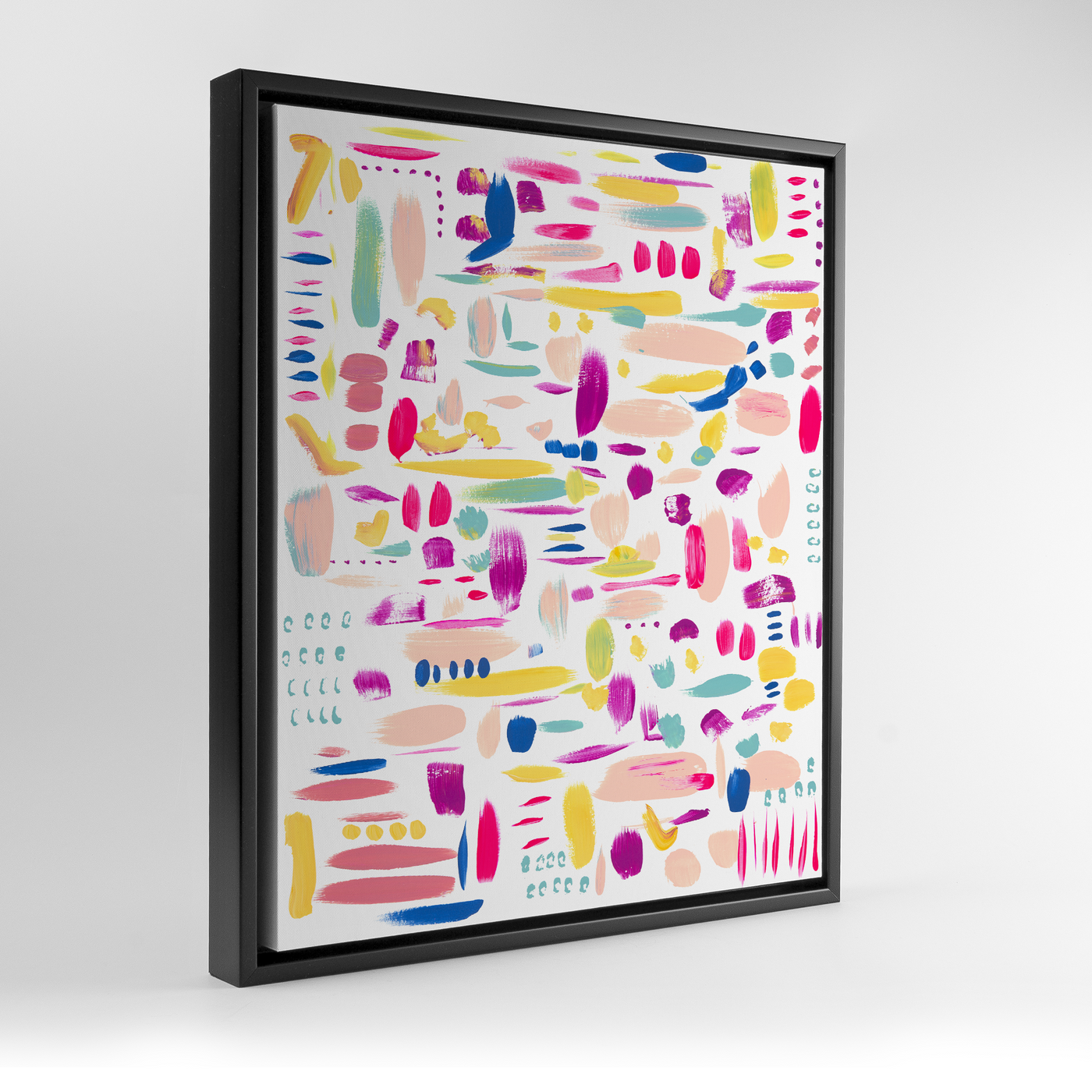 Remy Dabs Pink Art Print Gallery Print 11x14 / Canvas / Black Frame Katie Kime