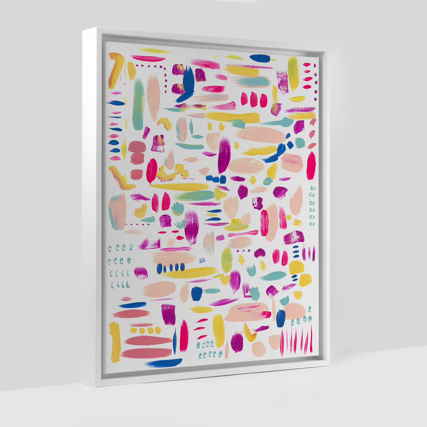 Remy Dabs Pink Art Print Gallery Print 11x14 / Canvas / White Frame Katie Kime