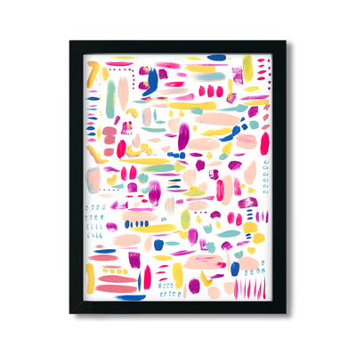 Remy Dabs Pink Art Print Gallery Print 11x14 / Print / Black Frame Katie Kime