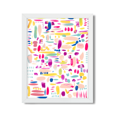 Remy Dabs Pink Art Print Gallery Print 11x14 / Print / White Frame Katie Kime