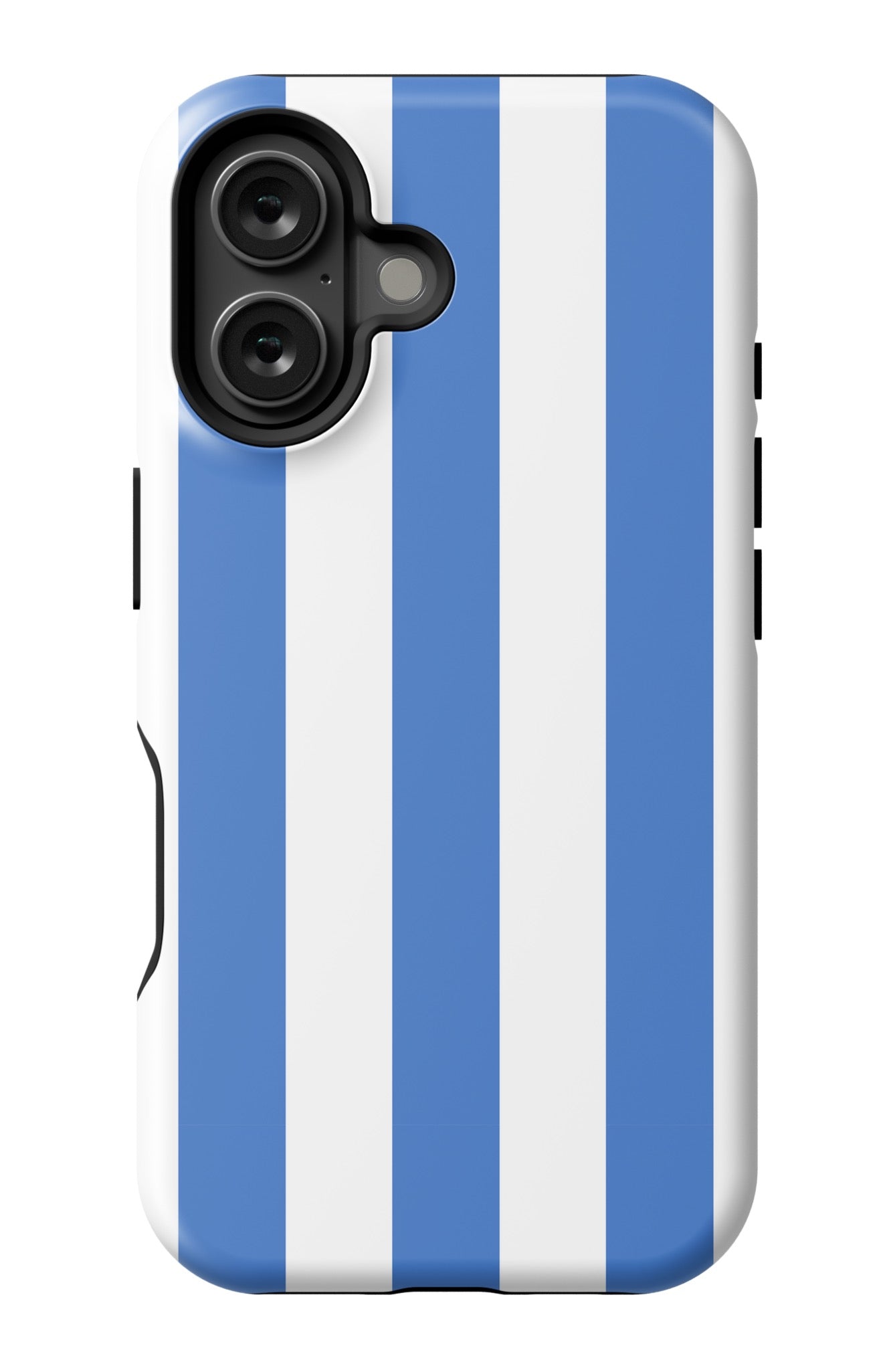 Retro Stripe iPhone 16 Case Phone Case Blue / iPhone 16 Plus / Tough Katie Kime