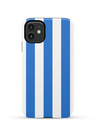 Retro Stripe iPhone Case Phone Case Blue / iPhone 11 / Tough Katie Kime