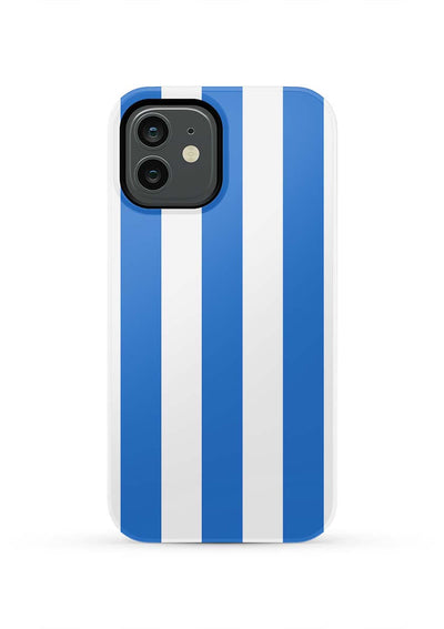 Retro Stripe iPhone Case Phone Case Blue / iPhone 12 / Tough Katie Kime