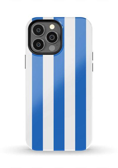 Retro Stripe iPhone Case Phone Case Blue / iPhone 13 Pro Max / Tough Katie Kime