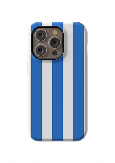 Retro Stripe iPhone Case Phone Case Blue / iPhone 14 Pro / Tough Katie Kime