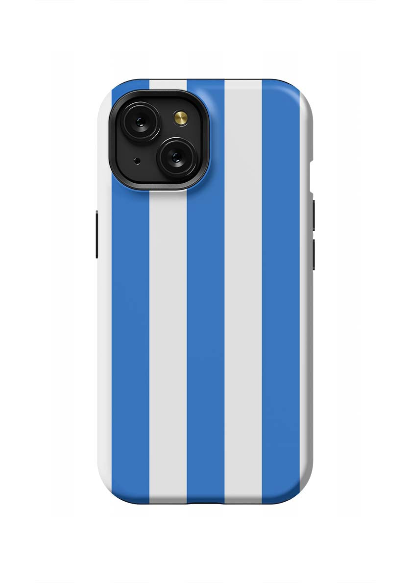 Retro Stripe iPhone Case Phone Case Blue / iPhone 15 / Tough Katie Kime