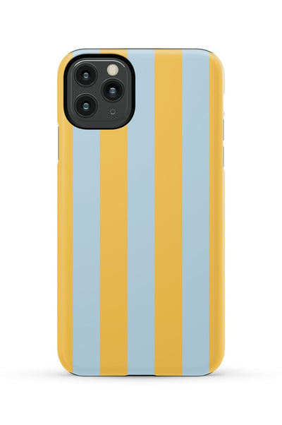 Retro Stripe iPhone Case Phone Case Light Blue Yellow / iPhone 11 Pro Max / Tough Katie Kime