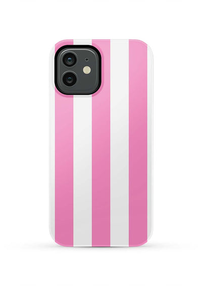 Retro Stripe iPhone Case Phone Case Pink / iPhone 12 / Tough Katie Kime