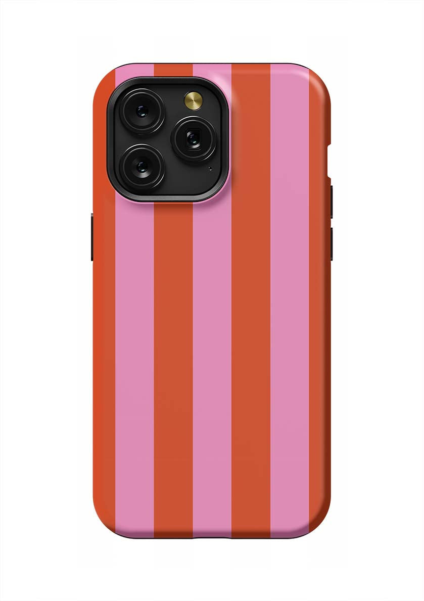 Retro Stripe iPhone Case Phone Case Pink Red / iPhone 15 Pro Max / Tough Katie Kime