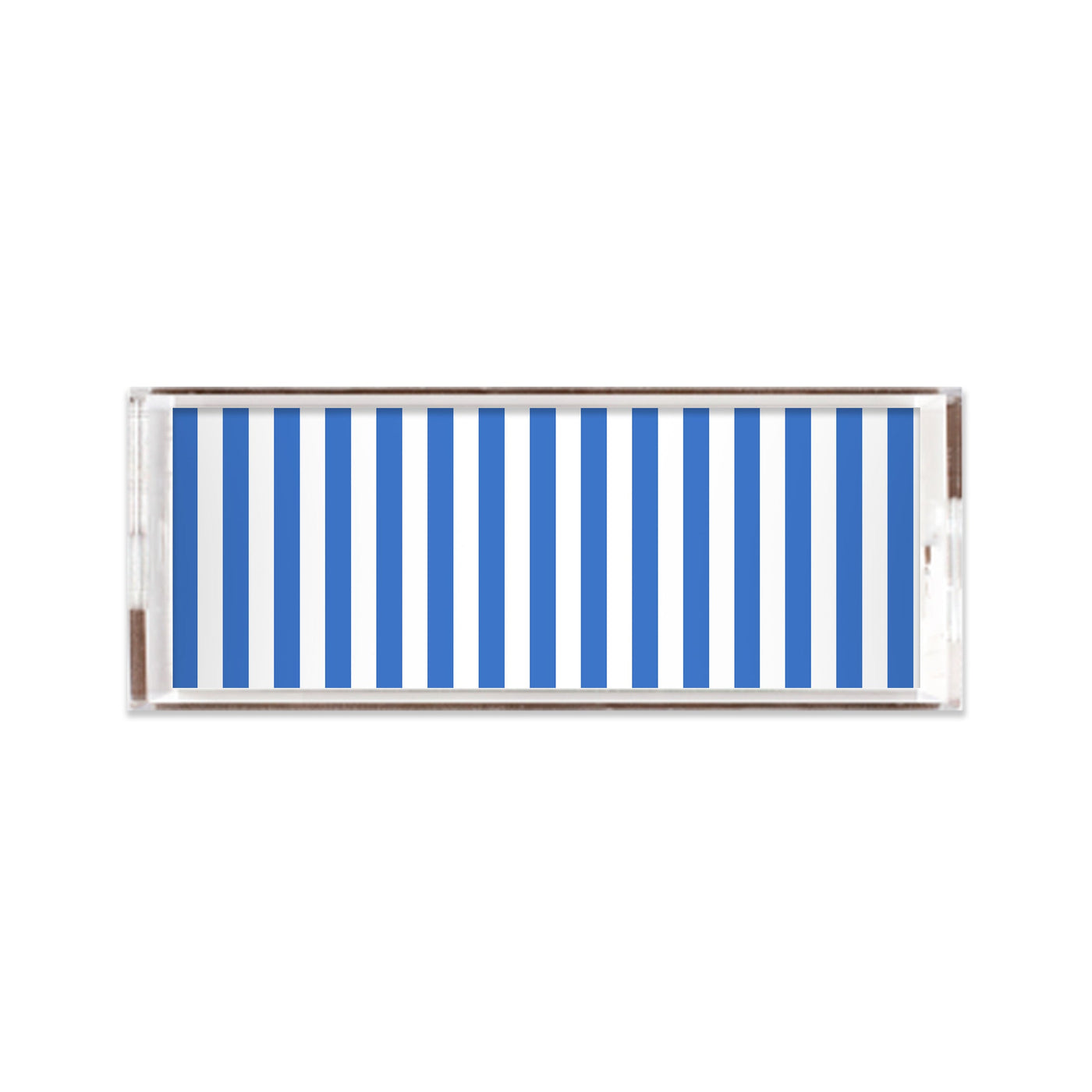 Retro Stripe Lucite Tray Lucite Trays Blue / 11x4 Katie Kime