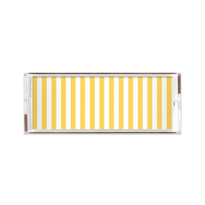 Retro Stripe Lucite Tray Lucite Trays Citrus / 11x4 Katie Kime