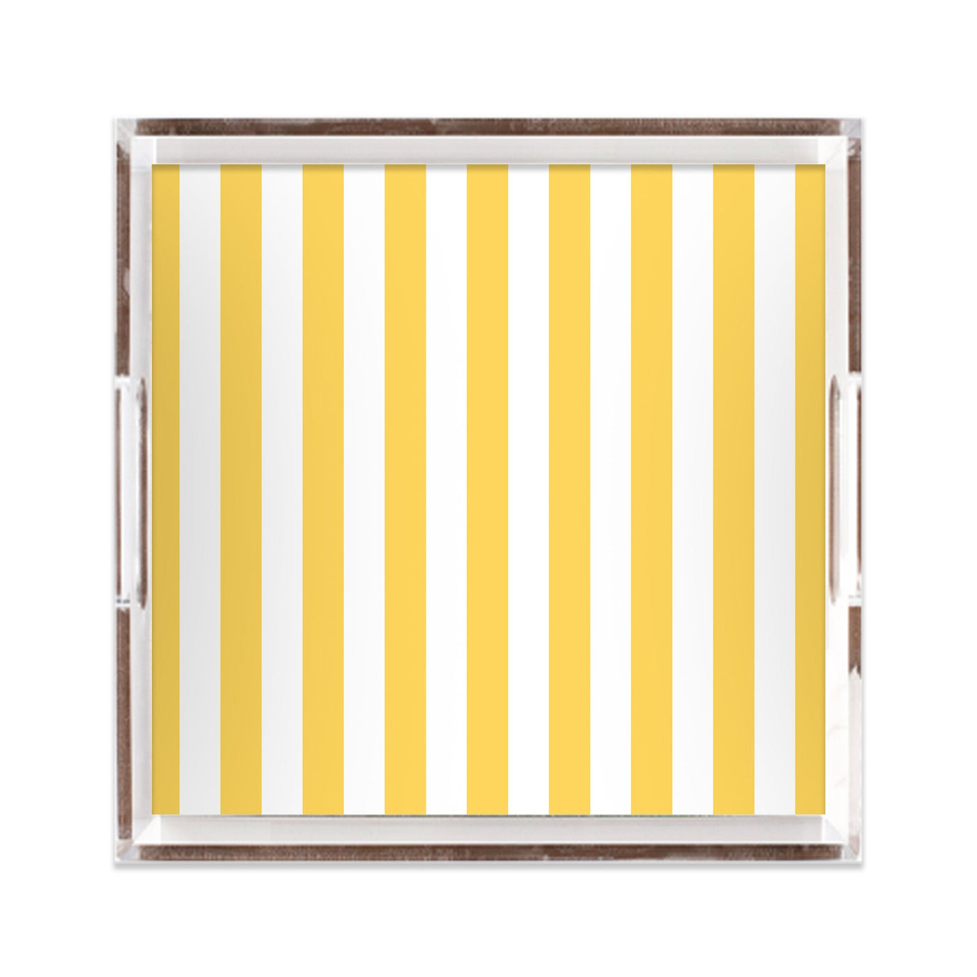 Retro Stripe Lucite Tray Lucite Trays Citrus / 12x12 Katie Kime