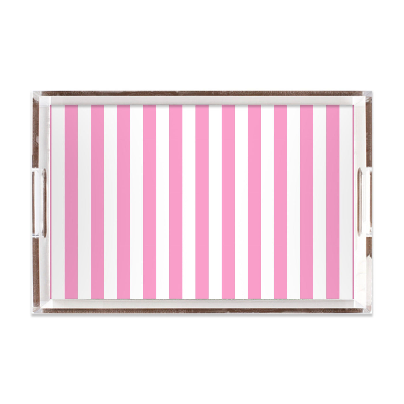 Retro Stripe Lucite Tray Lucite Trays Pink / 11x17 Katie Kime