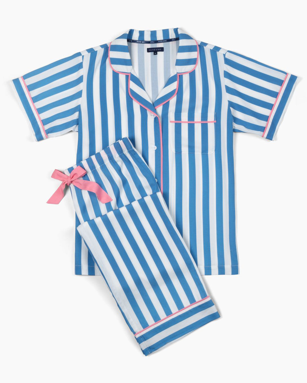 Retro Stripe Pajama Pants Set Pajama Set Katie Kime