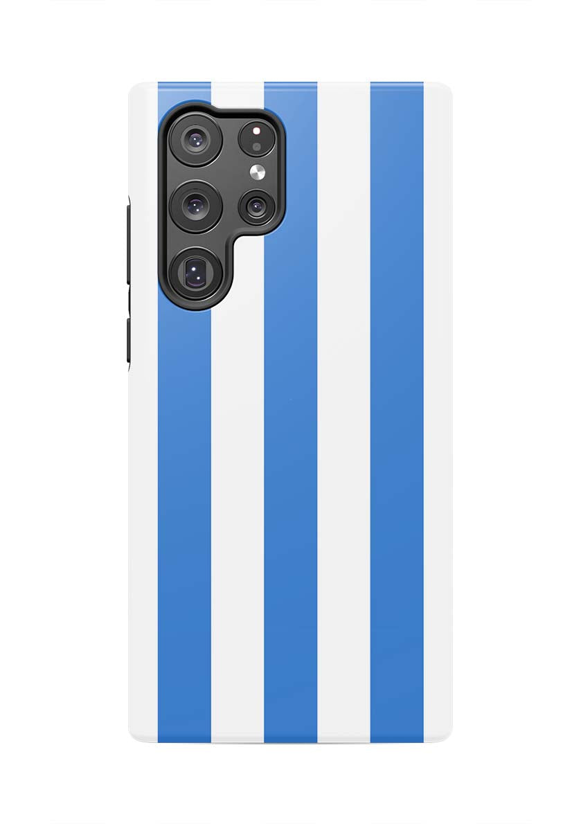 Retro Stripe Samsung Phone Case Phone Case Blue / Galaxy S22 Ultra / Tough Katie Kime