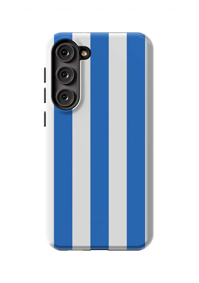 Retro Stripe Samsung Phone Case Phone Case Blue / Galaxy S23 Plus / Tough Katie Kime