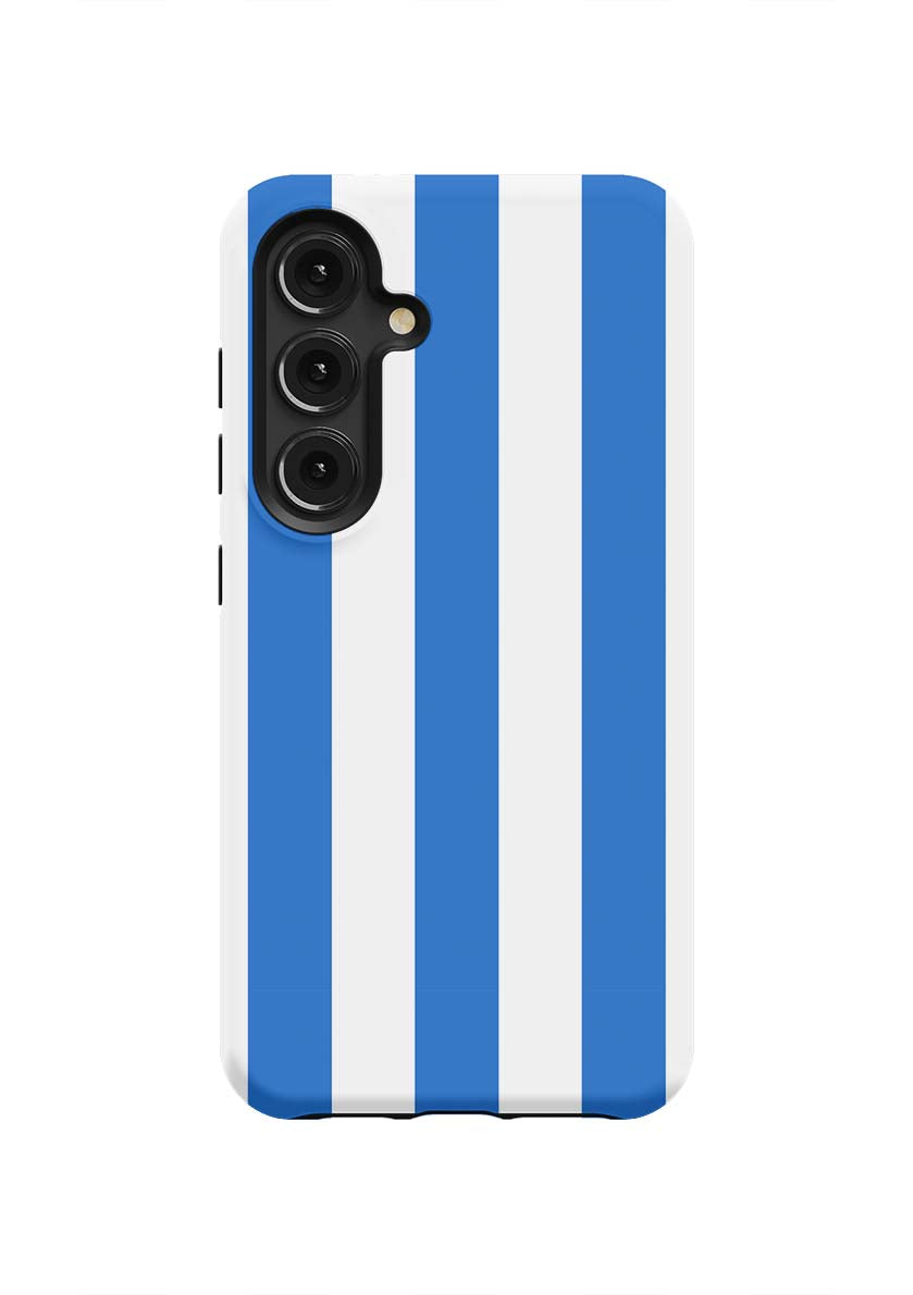 Retro Stripe Samsung Phone Case Phone Case Blue / Galaxy S24 / Tough Katie Kime