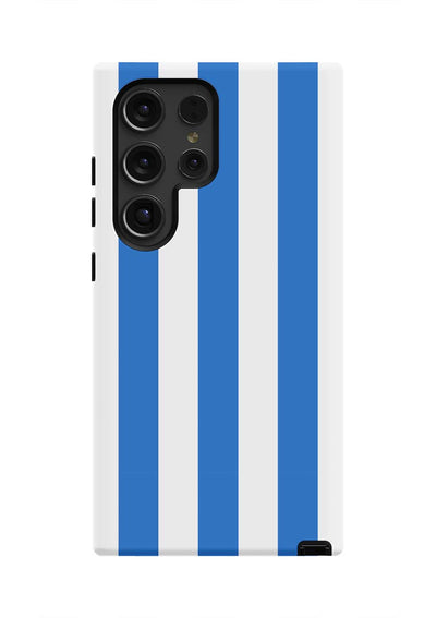 Retro Stripe Samsung Phone Case Phone Case Blue / Galaxy S24 Ultra / Tough Katie Kime