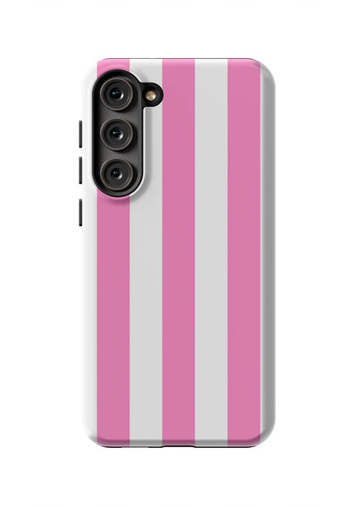 Retro Stripe Samsung Phone Case Phone Case Pink / Galaxy S23 Plus / Tough Katie Kime