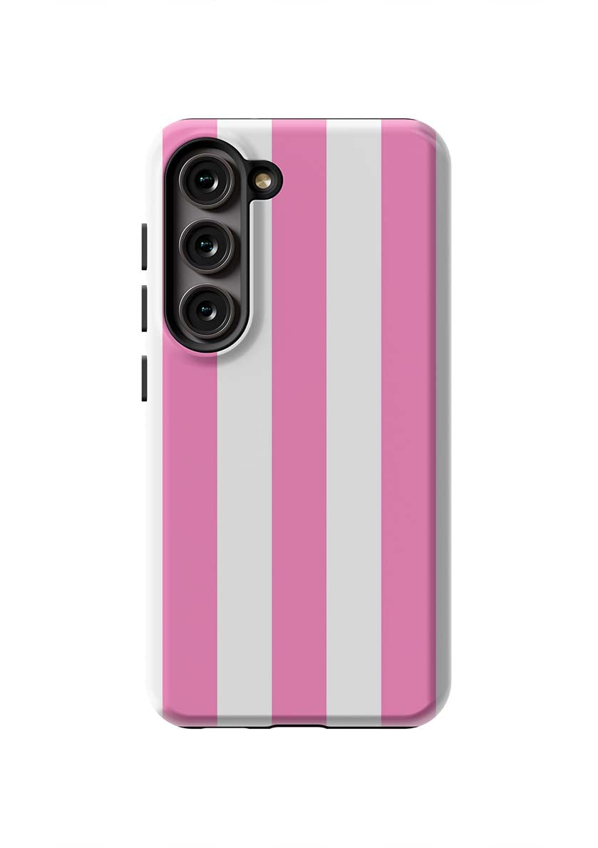 Retro Stripe Samsung Phone Case Phone Case Pink / Galaxy S23 / Tough Katie Kime