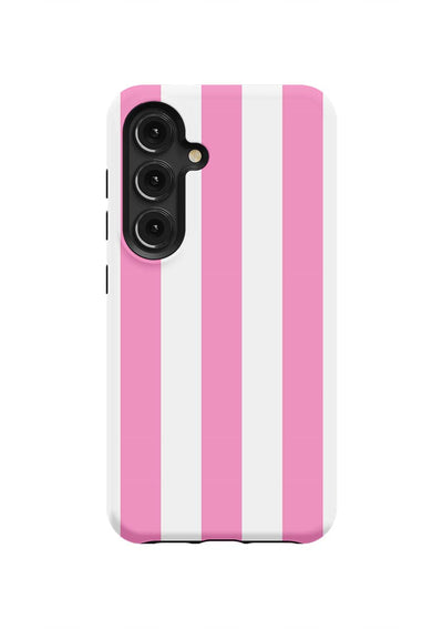 Retro Stripe Samsung Phone Case Phone Case Pink / Galaxy S24 / Tough Katie Kime