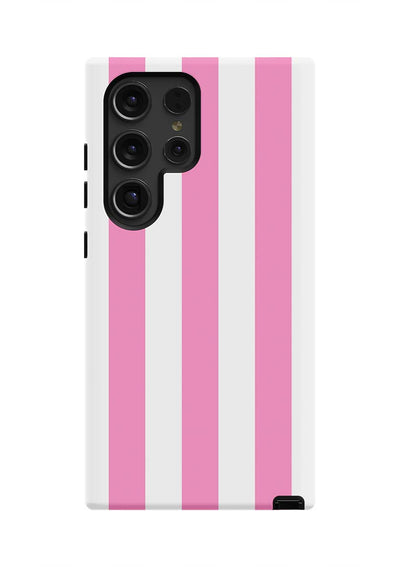 Retro Stripe Samsung Phone Case Phone Case Pink / Galaxy S24 Ultra / Tough Katie Kime
