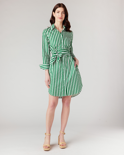 Retro Stripe Sophia Shirtdress Dress Katie Kime