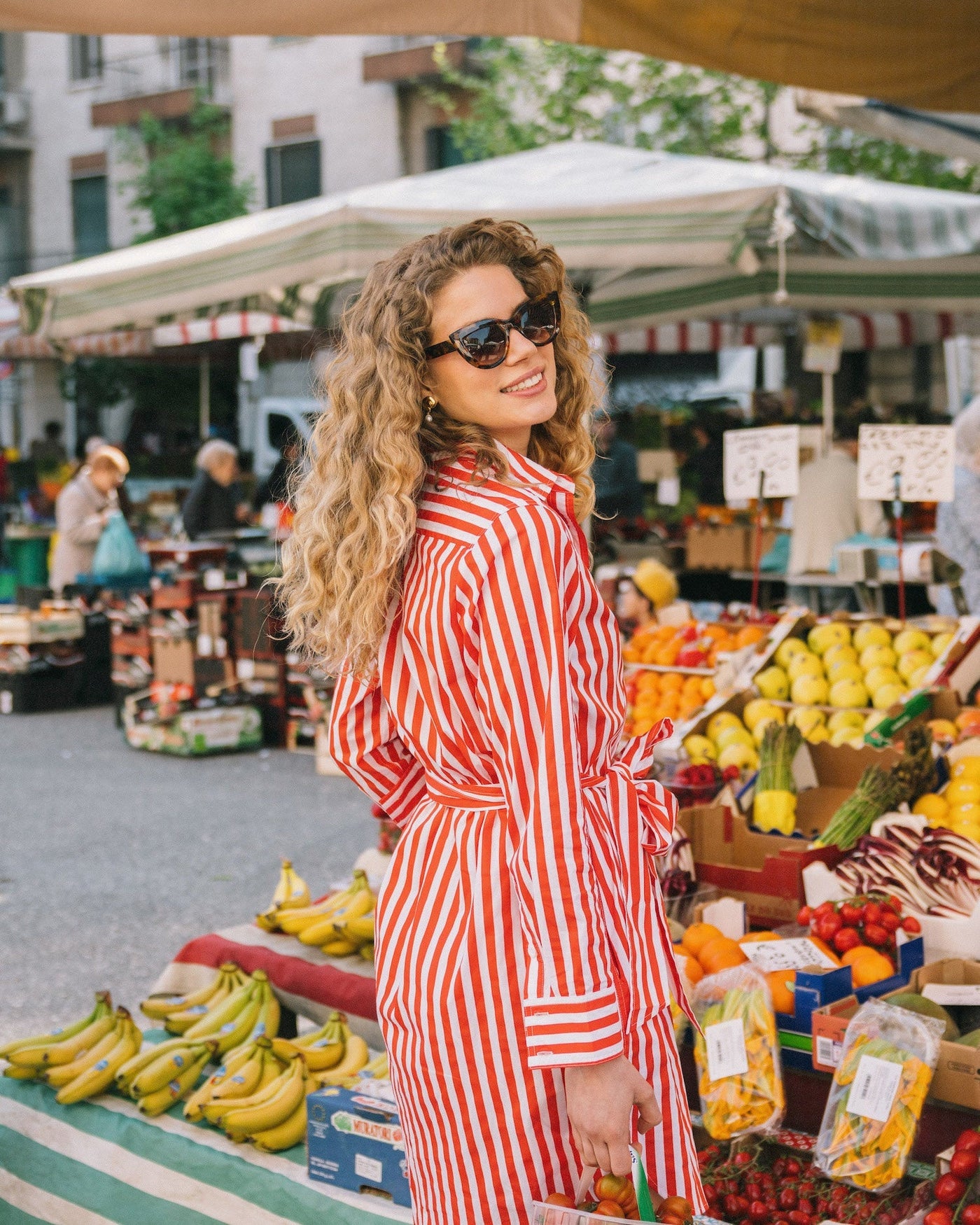 Retro Stripe Sophia Shirtdress Dress Katie Kime