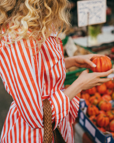 Retro Stripe Sophia Shirtdress Dress Katie Kime