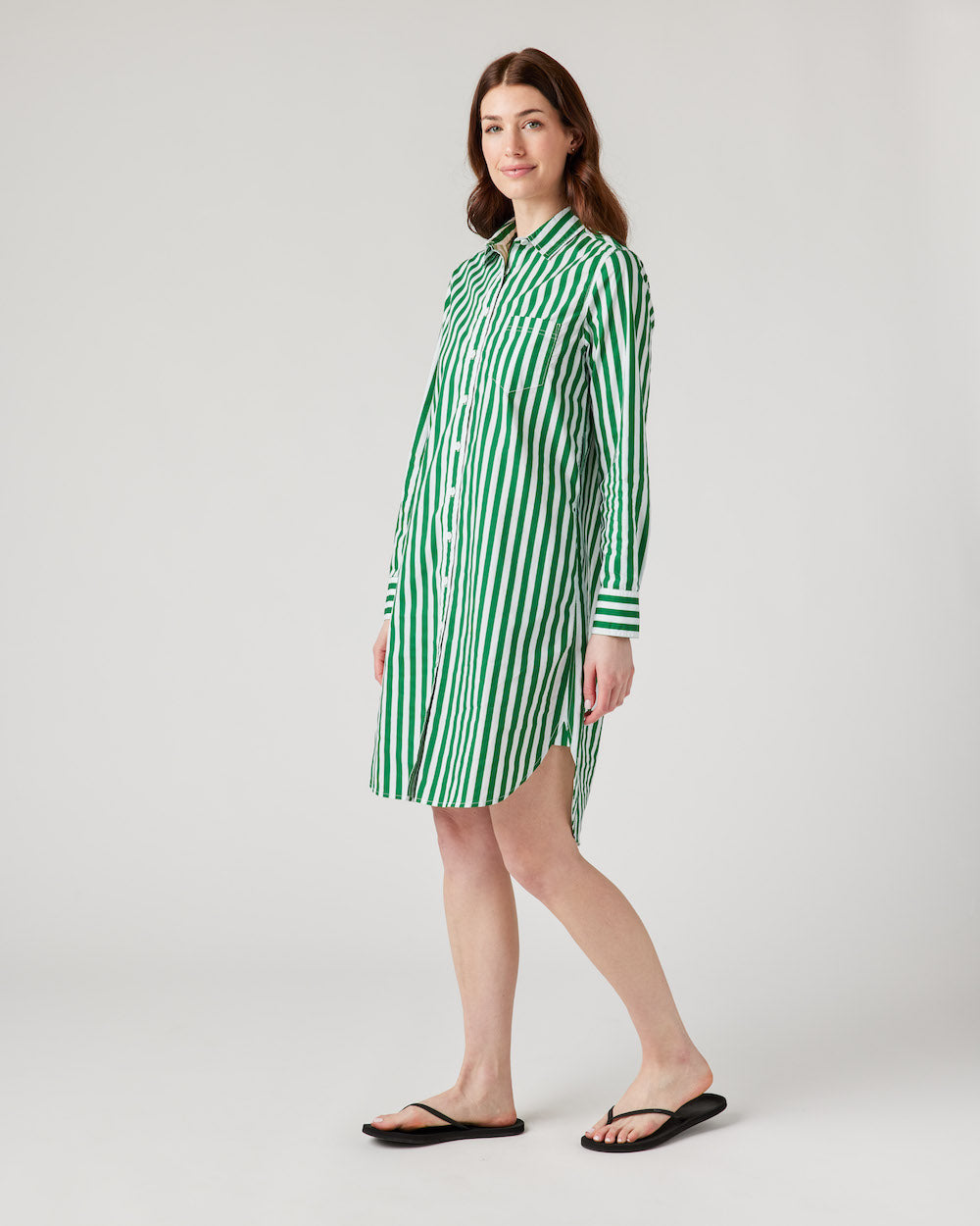 Retro Stripe Sophia Shirtdress Dress Katie Kime