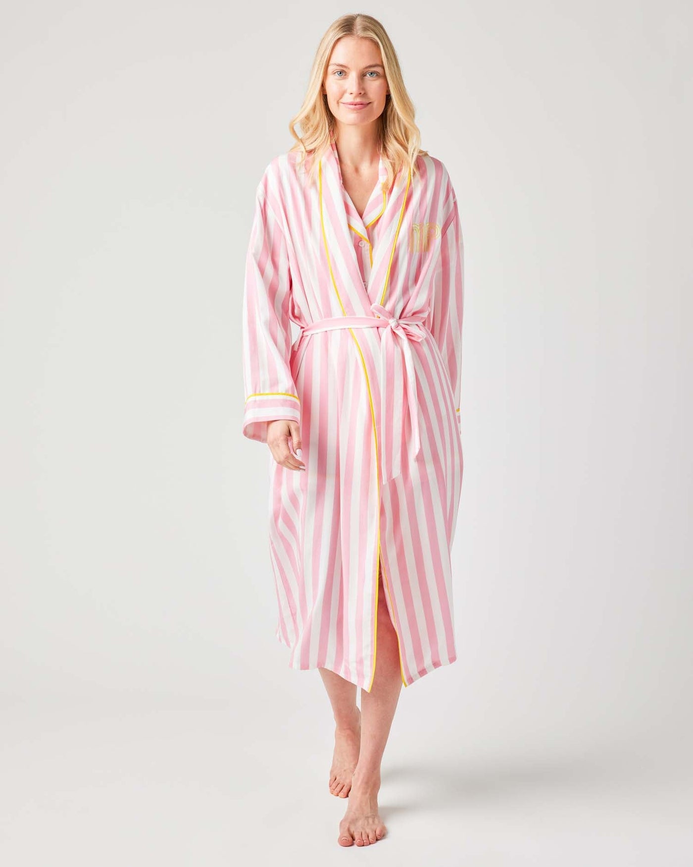 Robe Pink / S/M Retro Striped Robe Katie Kime