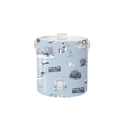 Round Top Toile Ice Bucket Ice Bucket Katie Kime