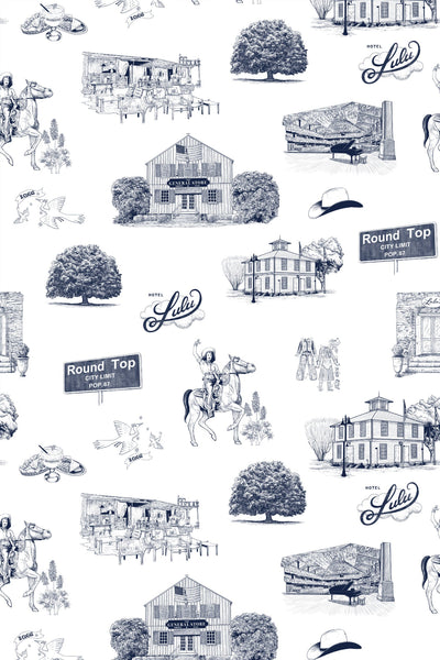 Round Top Toile Peel & Stick Wallpaper Peel & Stick Wallpaper Katie Kime