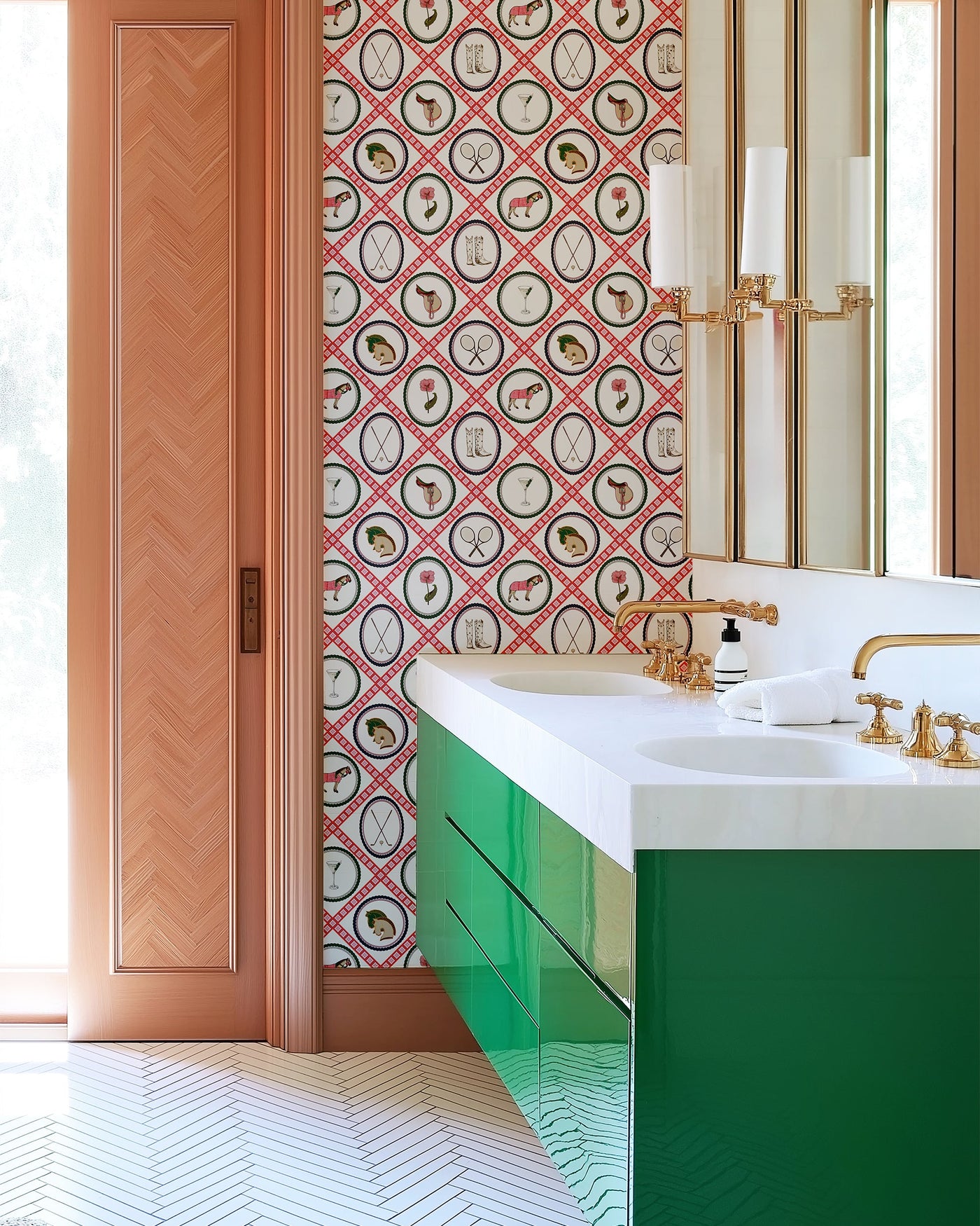 Saddles and Swings Peel & Stick Wallpaper Peel & Stick Wallpaper Katie Kime