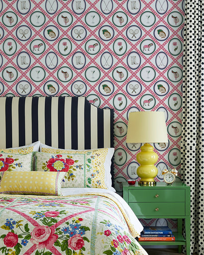 Saddles and Swings Traditional Wallpaper Wallpaper Katie Kime