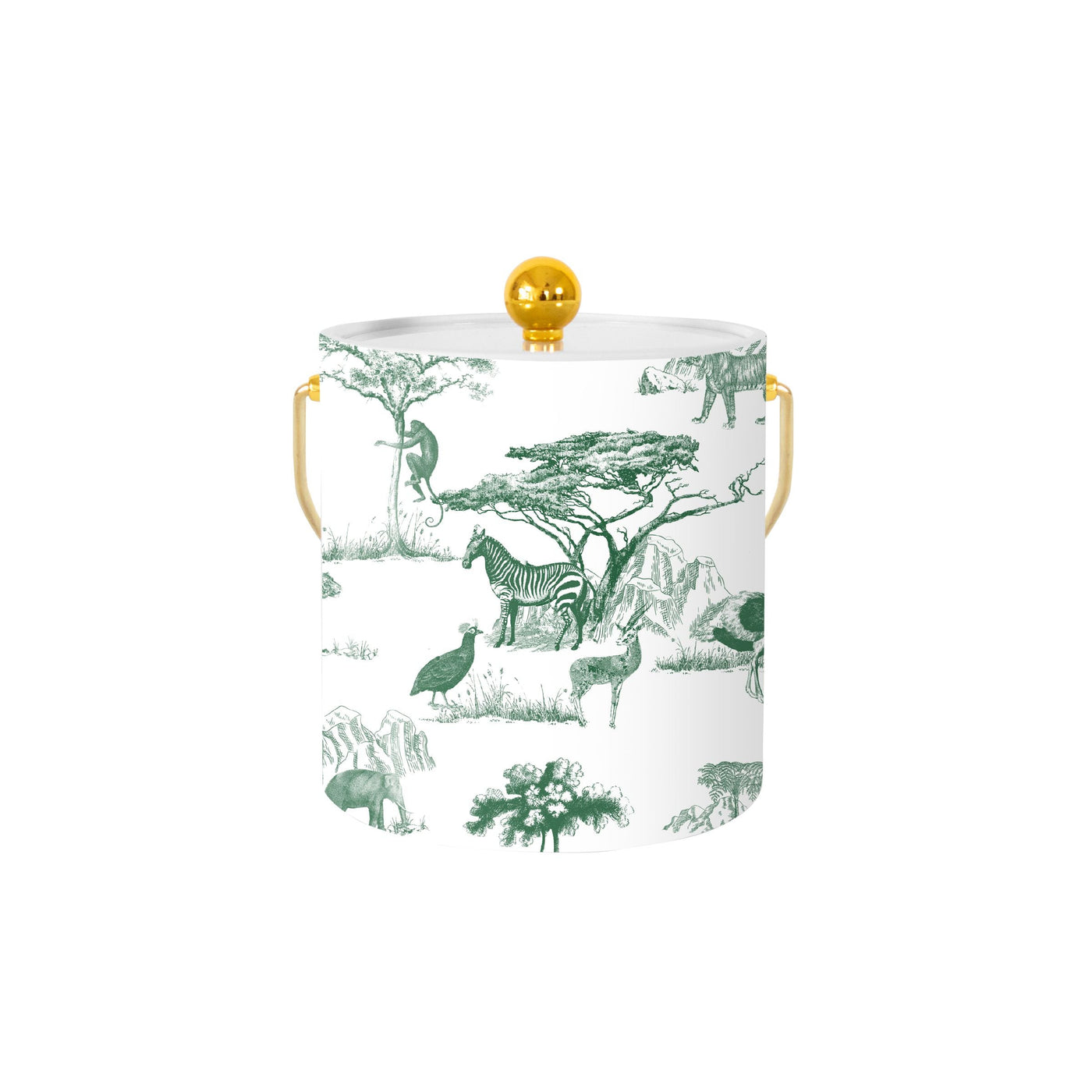 Safari Toile Ice Bucket Ice Bucket Katie Kime