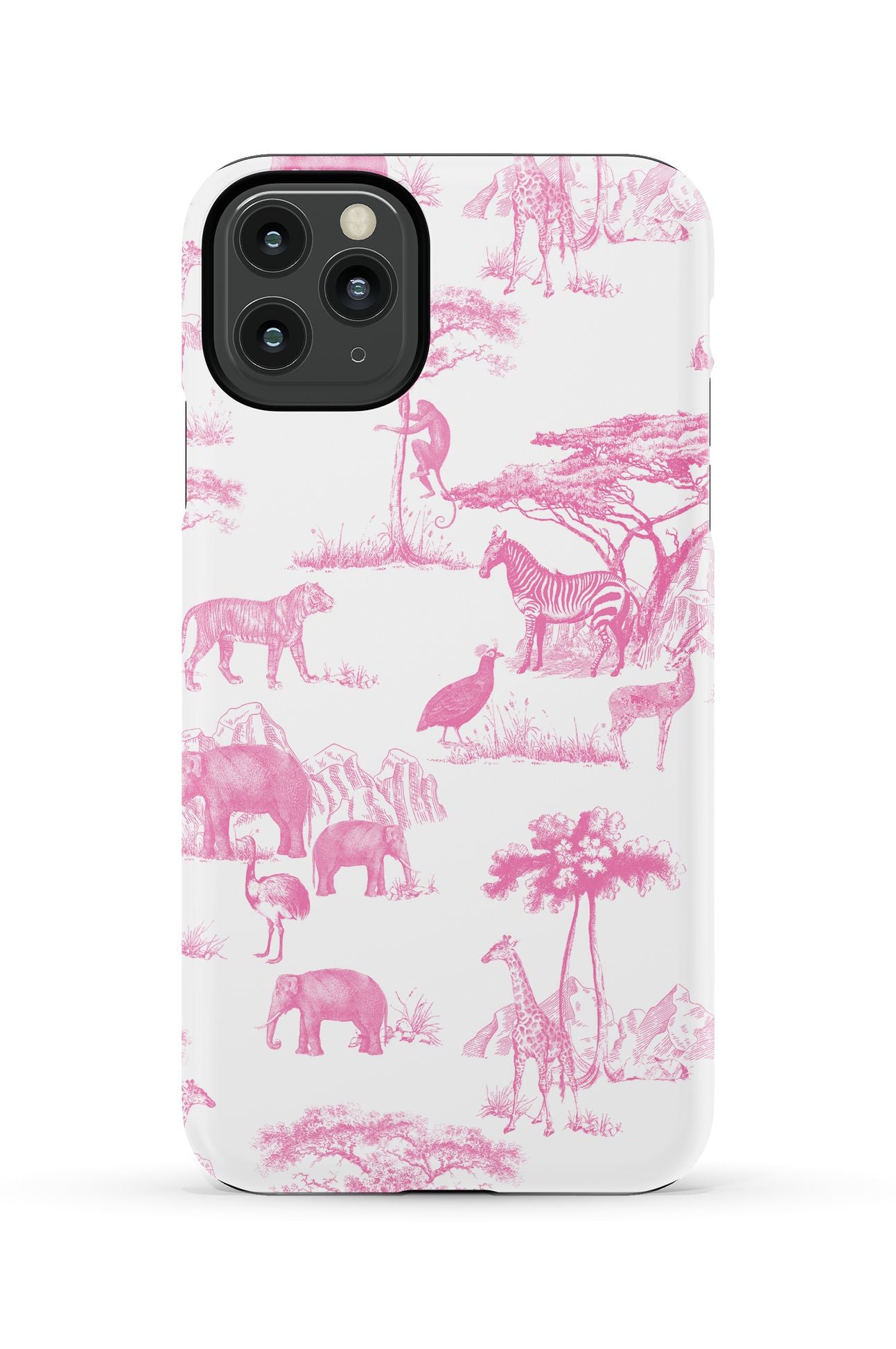 Safari Toile iPhone Case Phone Case Pink / iPhone 11 Pro Max / Tough Katie Kime